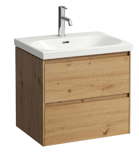 Laufen Lani Wall Mounted Vanity Unit With Washbasin - Wild Oak
