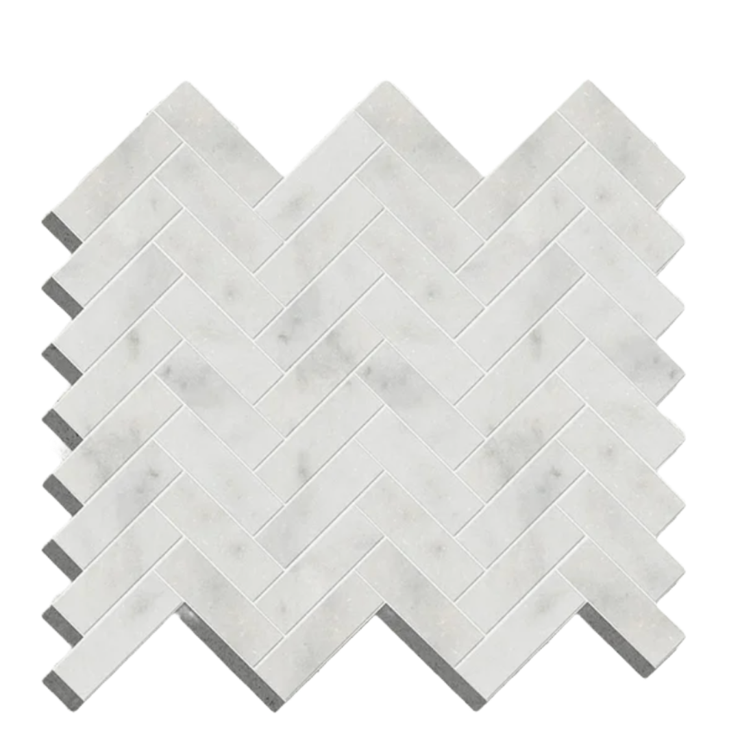 Long Island Marble Herringbone Mosaic