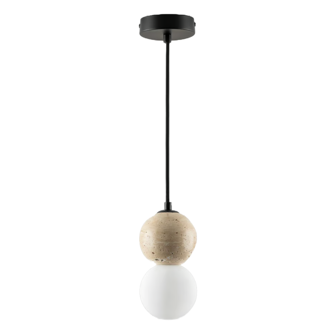 Davise Travertine Crystal Ball Ceiling Lamp