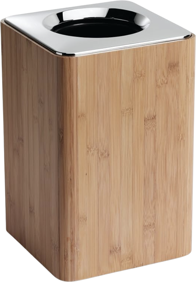 simplehuman Bamboo Square Open Bin, 6L
