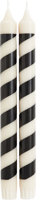 2-pack candy cane candles