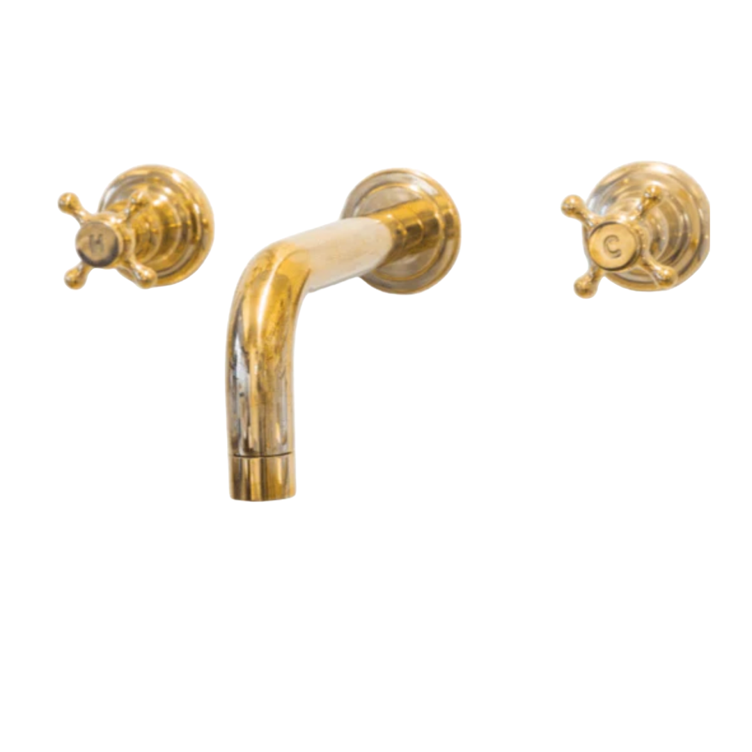 BT34 Wall mounted cold hot taps basin or bath filler