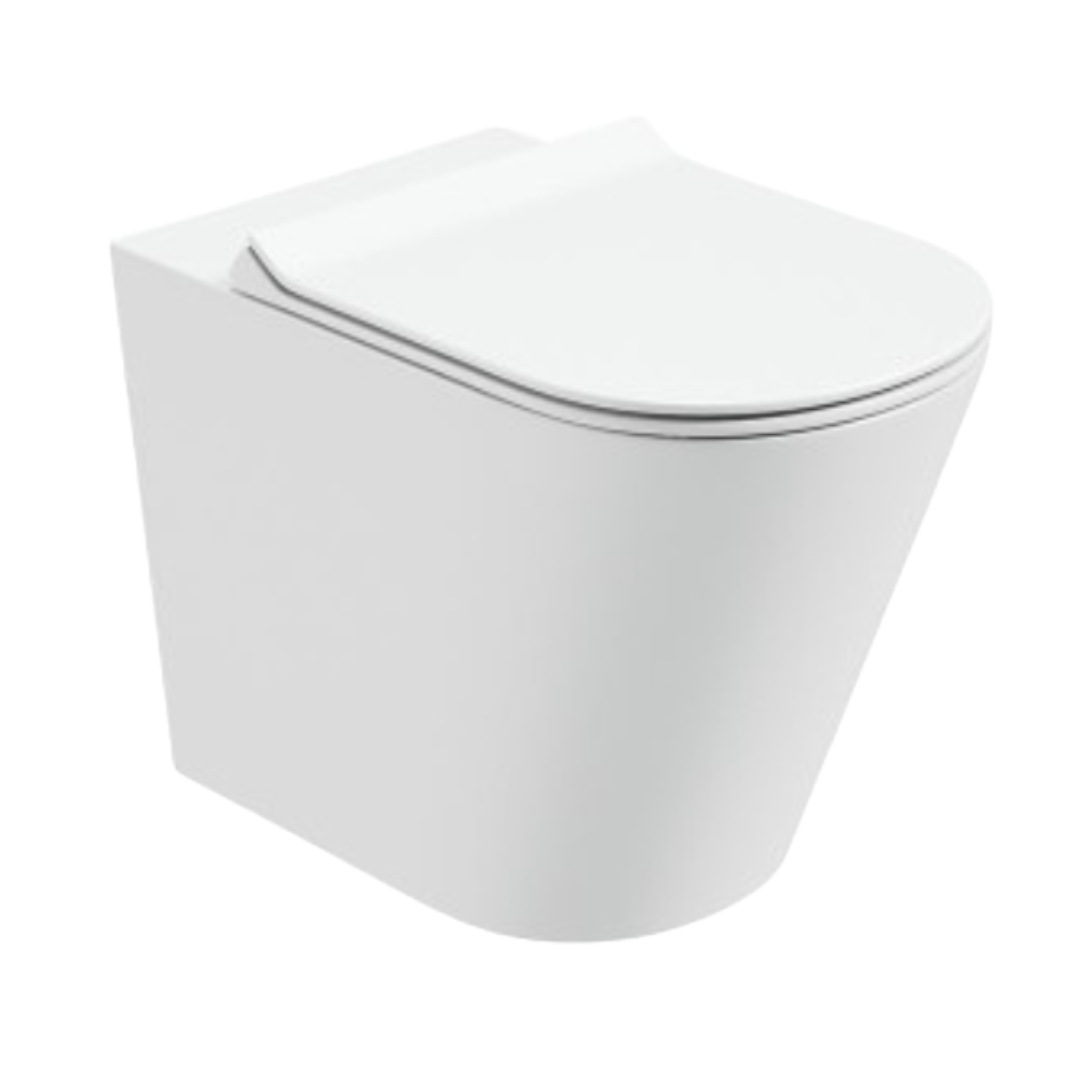 REFLECTIONS Back to Wall Rimless WC- Slim Soft Close Seat
