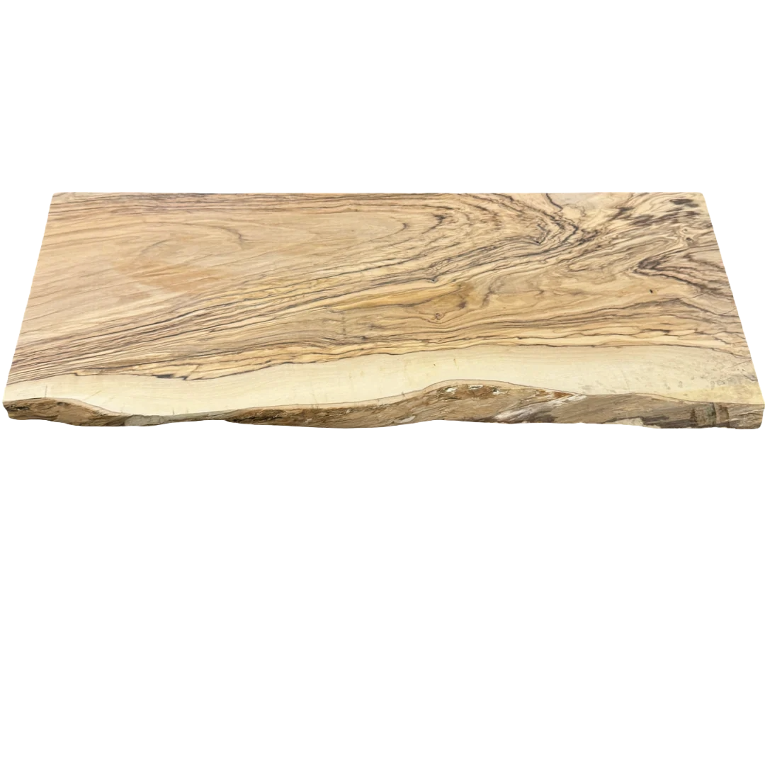 Live edge bathroom vanity shelf