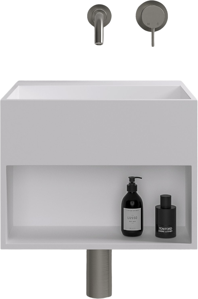 Ethos Mini Wall Hung Stone Basin