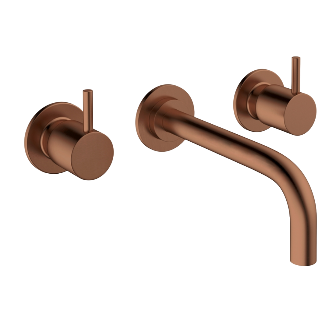 3 Hole Wall Mounted Basin Mixer Tap