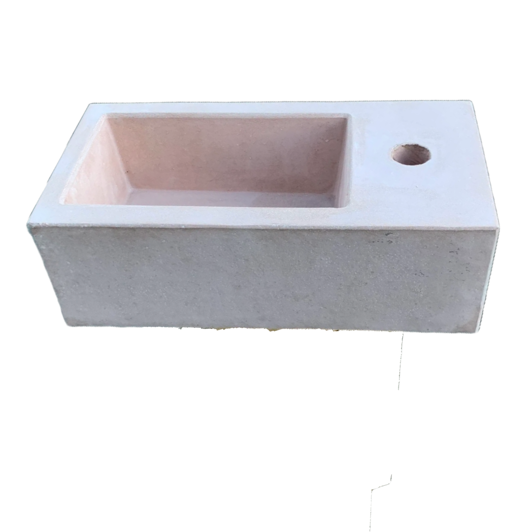 Mini concrete bathroom sink
