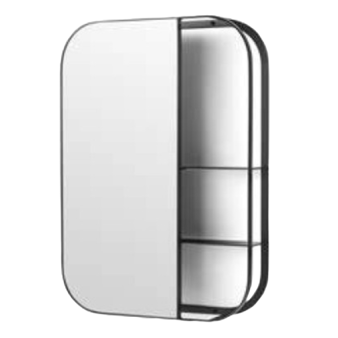  Stria Mirror with Shelves