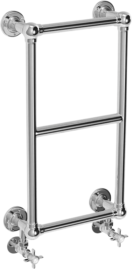 Chatsworth Traditional 700 x 400mm Chrome Cloakroom Towel Rail