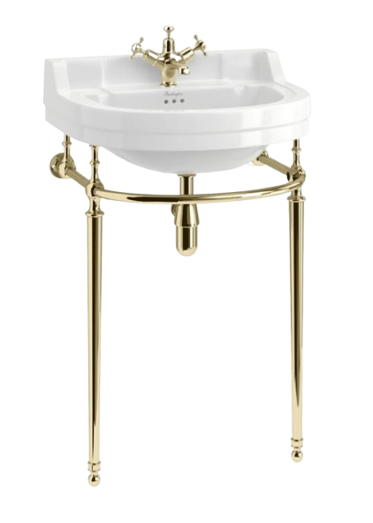 Burlington 560 Round Basin & Gold Washstand