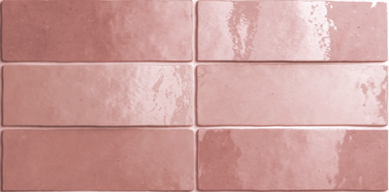 Artisan Rose Mallow 6.5cm x 20cm Wall Tile