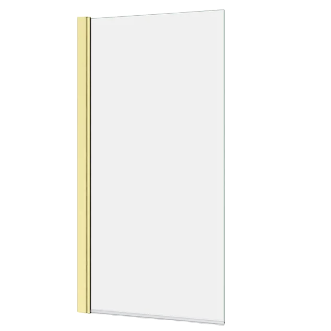 Brushed Brass Bath Screen 1435 x 770