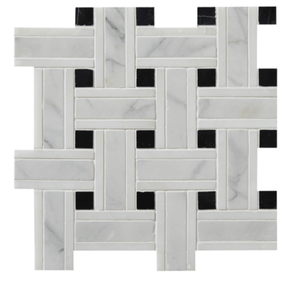 Ca Pietra Zen Marble Grand Basket Weave Marble Mosaic