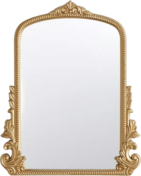 Gold Ornate 16x20 Arch Wall Mirror