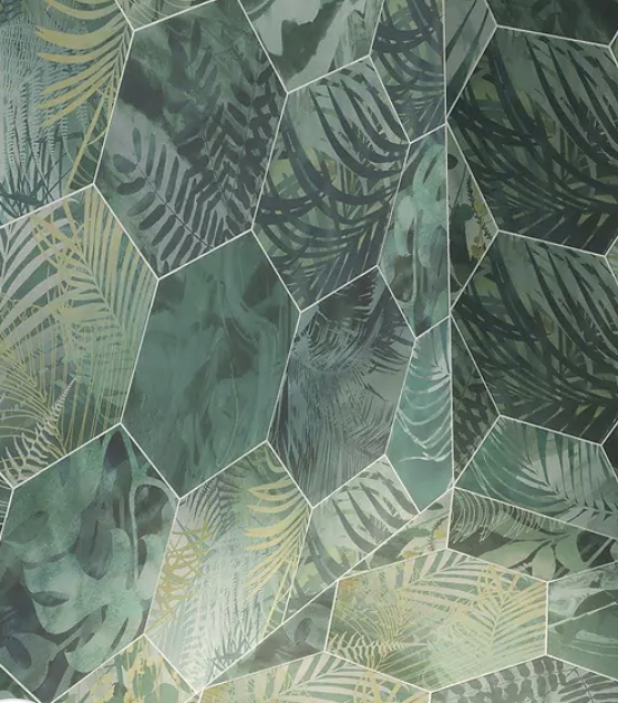 Jungle Hexagon Porcelain