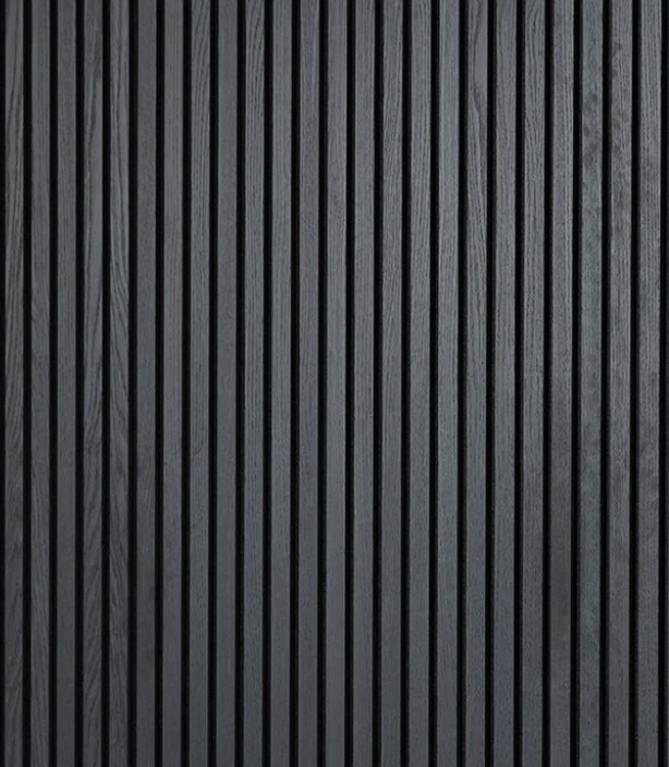 SlatWall Charcoal Black Acoustic Panel