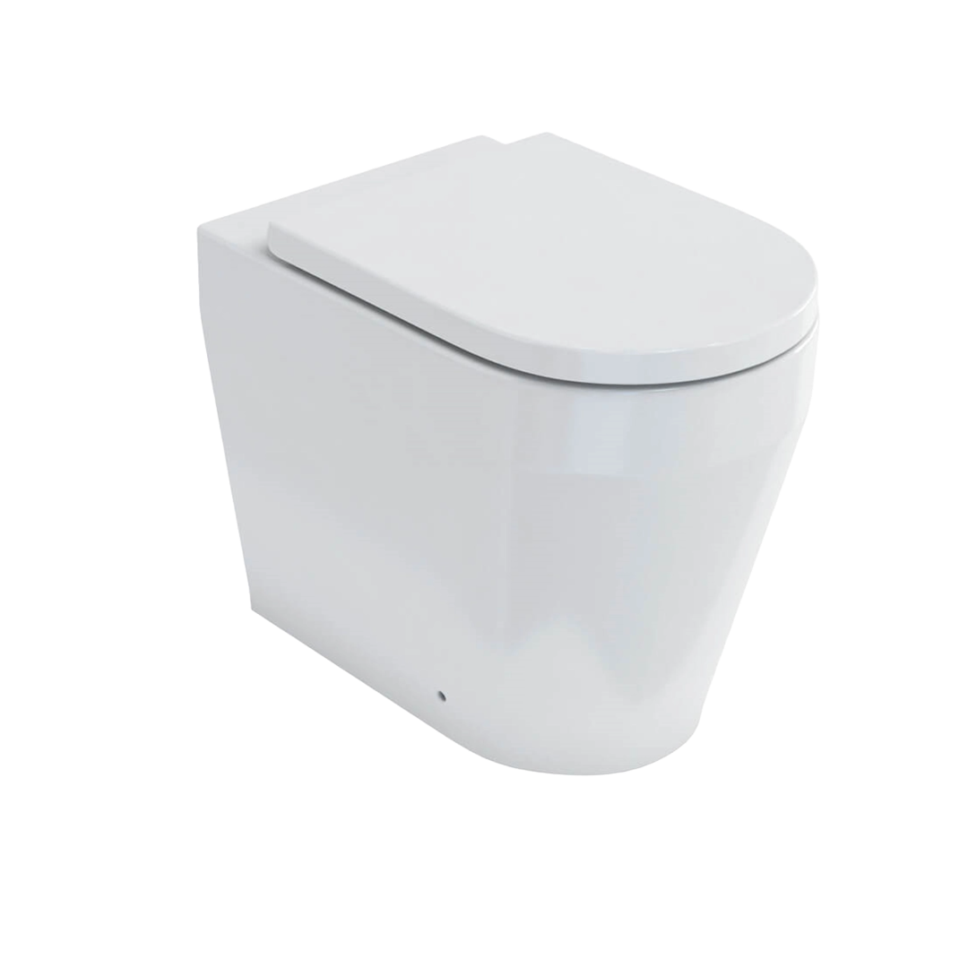 Britton Bathrooms Stadium Back to Wall Toilet & Soft Close Seat