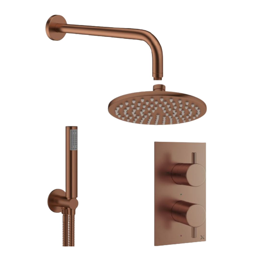 2 Outlet 2 Handle Shower Bundle