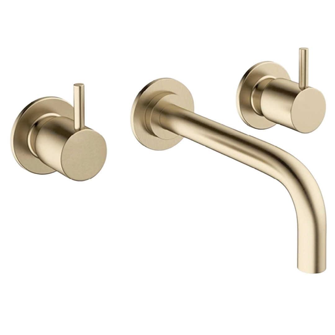 Crosswater MPRO 3 Hole Wall Mounted Basin Mixer Tap