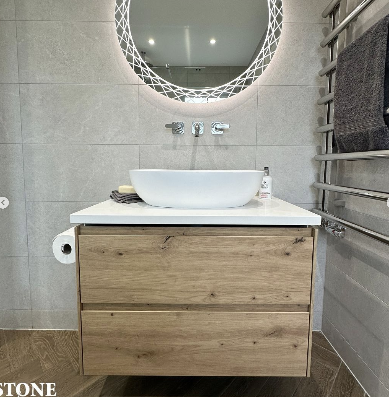 wood tile bathroom - Photo 4