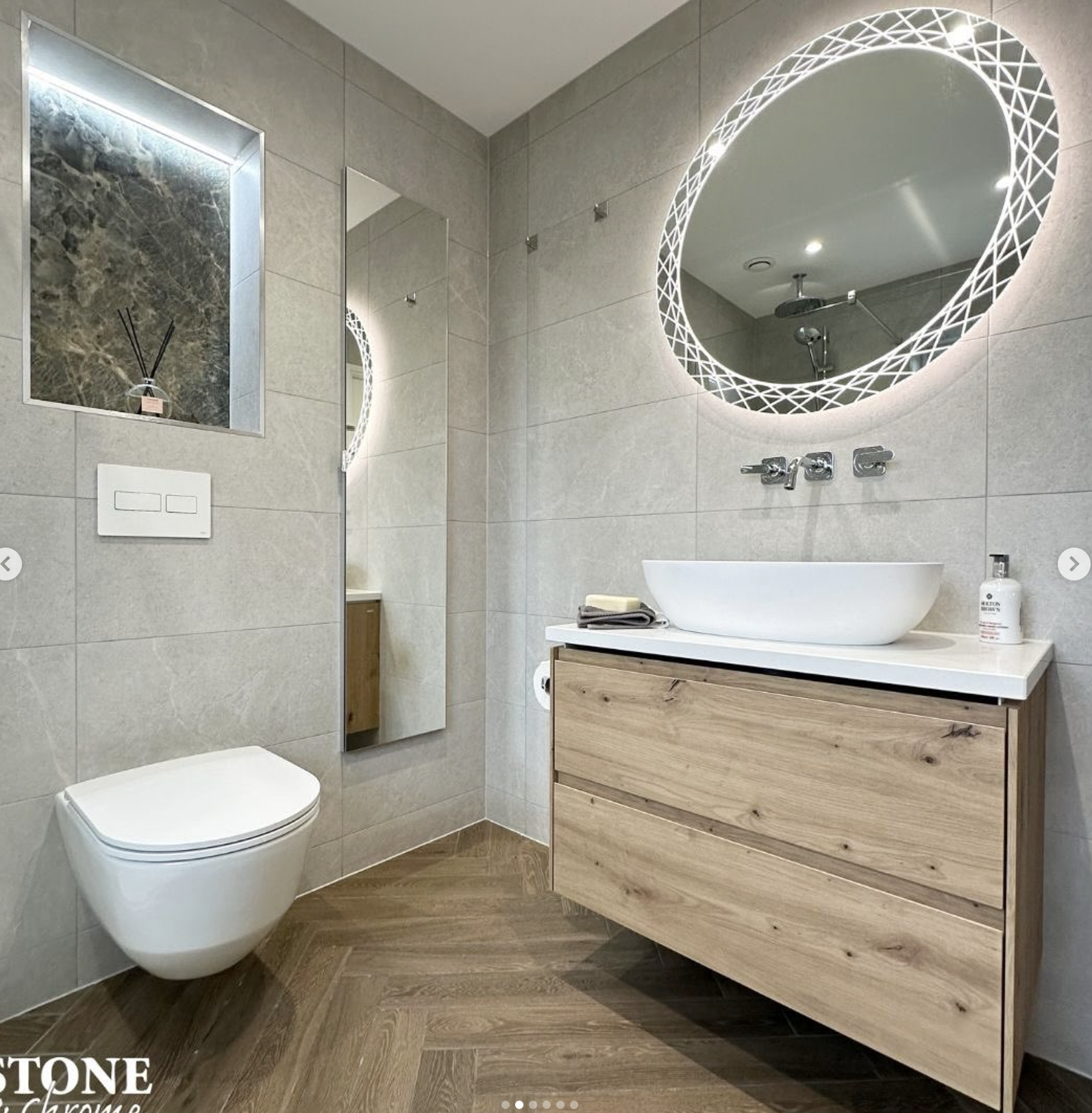 wood tile bathroom - Photo 2