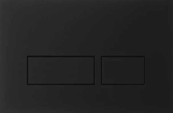 Crosswater MPRO Matt Black Dual Flush Plate