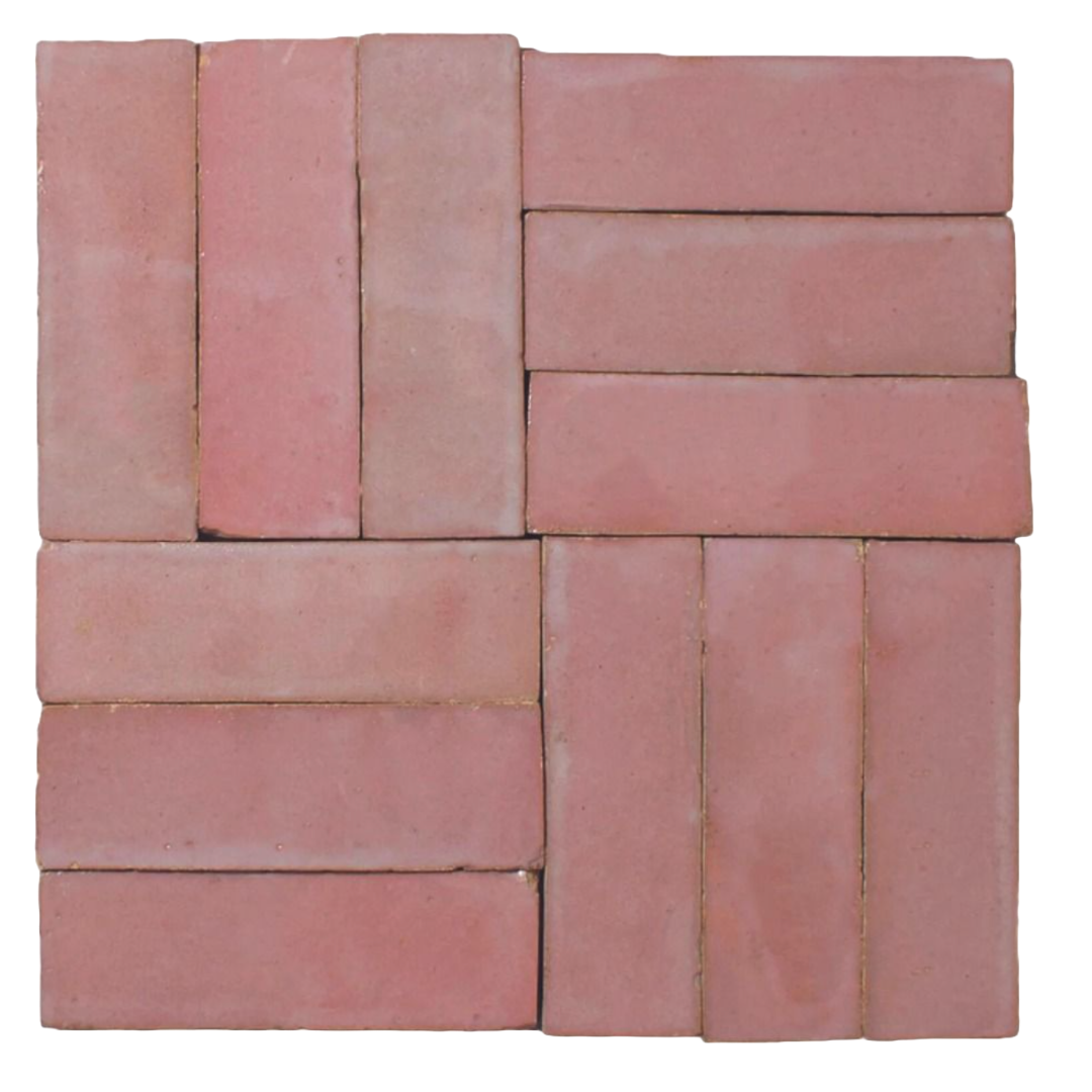 Medina Leather Pale Zellige Rectangle